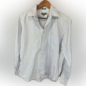 J. Crew Men's Light Blue Pinstripe Shirt